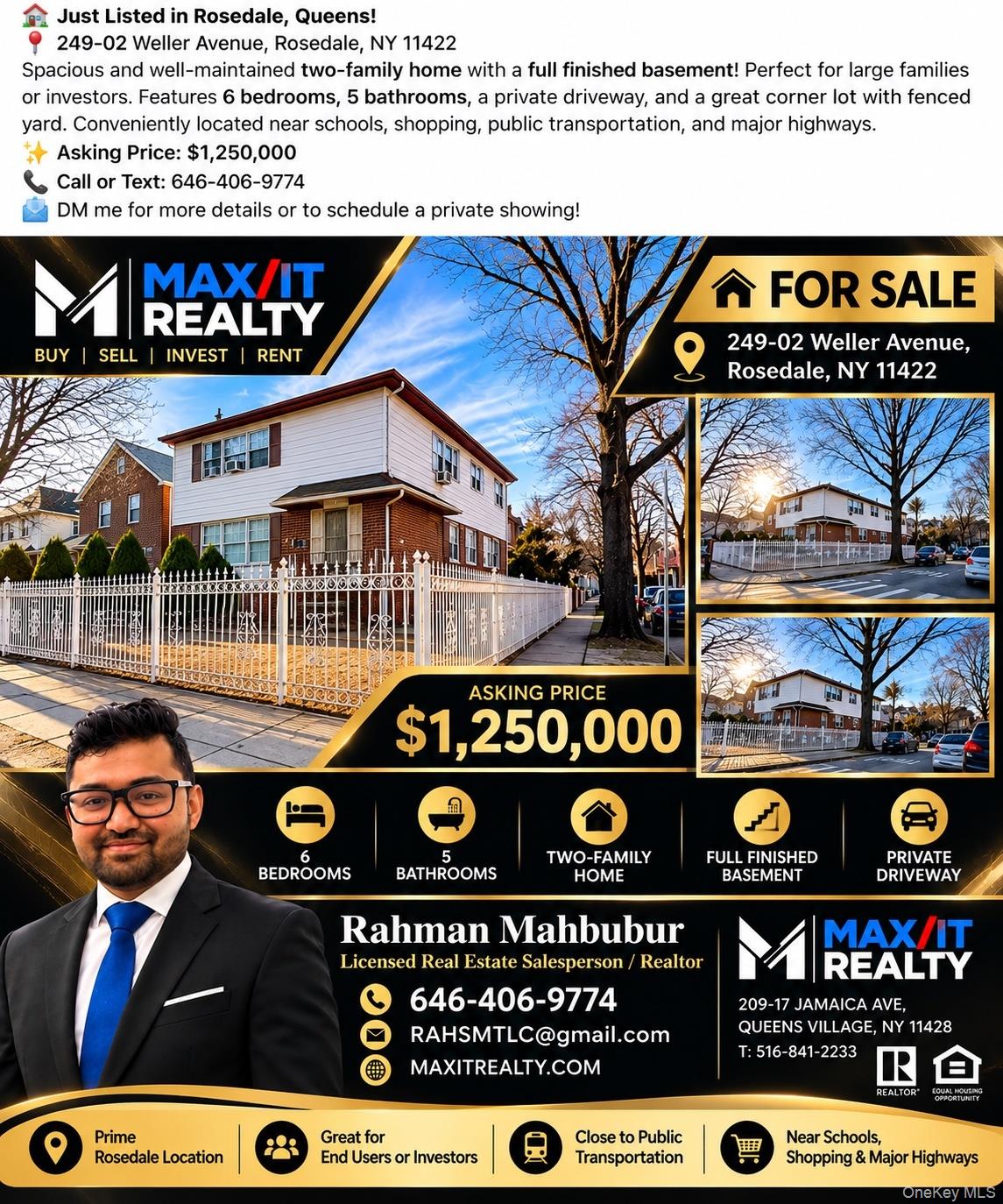 249-02 Weller Avenue – For Sale